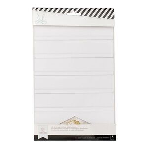 Heidi Swapp DIY White Banner Style Craft Sign with Gold Hangable Chain